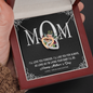To My Beautiful Mom, Interlocking Hearts Necklace, Birthday, Mother's Day, Christmas, Pendant For Mom, Anniversary, Gift For Her, Valentine's Day, Jewelry For Mommy