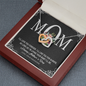 To My Beautiful Mom, Interlocking Hearts Necklace, Birthday, Mother's Day, Christmas, Pendant For Mom, Anniversary, Gift For Her, Valentine's Day, Jewelry For Mommy