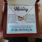 To My Mommy, Interlocking Hearts Necklace, Birthday, Mother's Day, Christmas, Anniversary, Gift For Her, Valentine's Day, Jewelry For Mom, Pendant For Mom