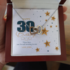 Customized Birthday Year & Name, Interlocking Hearts Necklace, Gift For Wife/Mom/Girlfriend/Sister, Precious Gift For Her, Necklace For Her, Best Birthday Gift For Her, Jewelry For Her