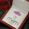 Love You Mom, Customized Knot Pendant With Message Card, Silver Necklace, Jewelry For Mom, Gift For Mother's Day