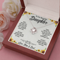 To Our Beautiful Daughter, Love Knot Necklace With Know That We Love You Message Card, Daughter's Day, Birthday Gift For Her, Jewelry For Her, Necklace For Her, Pendant For Her