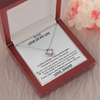 Customized Pendant To Love Of My Life, Love Knot Necklace, Gift For Her, Birthday Gift, Christmas, Anniversary, Gift For Her, Valentine's Day, Jewelry For Her