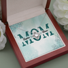 Mom Customized Pendant, Love Knot Necklace, Customized Pendant For Her, Mother’s Day Gift For Her, Birthday Gift, Christmas, Anniversary, Gift For Her, Valentine's Day, Jewelry For Her