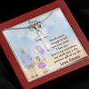 To My Father, Artisan Crafted Cross Necklace With Word's Aren't Enough To Tell You How Much I Love You Message Card, Father's Day Gift For Him, Jewelry For Him, Customized Message Card