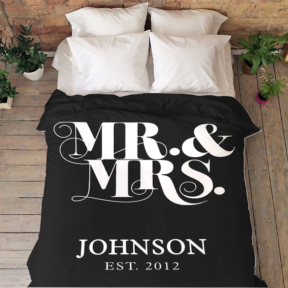 Personalized Couple Blanket "The Best Wedding Gift"