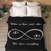 Infinity Love Personalized Blanket