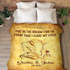 "You Are My Beauty" Premium Personalized Blanket