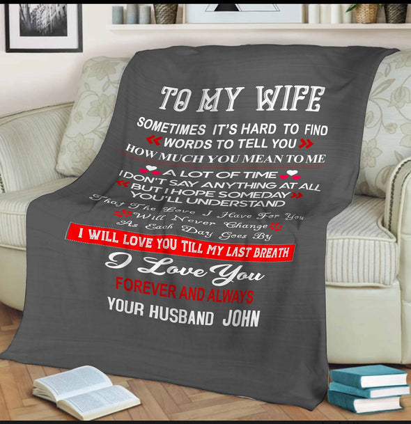 Personalized "You Are Every Thing To Me" Premium Customized Blanket