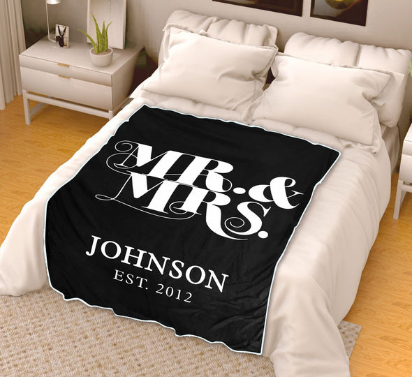 Personalized Couple Blanket "The Best Wedding Gift"