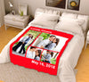 Personalized Blanket - Lovely Couple With Your Photo