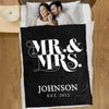 Personalized Couple Blanket "The Best Wedding Gift"