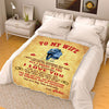 "TO MY WIFE PERSONALIZED" PREMIUM BLANKET