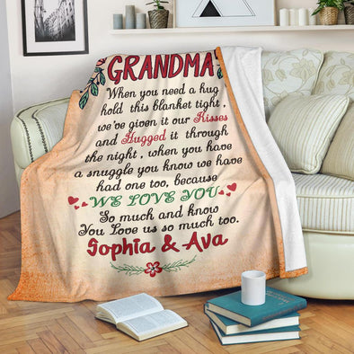 Grandma Quote Personalized Blanket