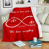 Infinity Love Personalized Blanket