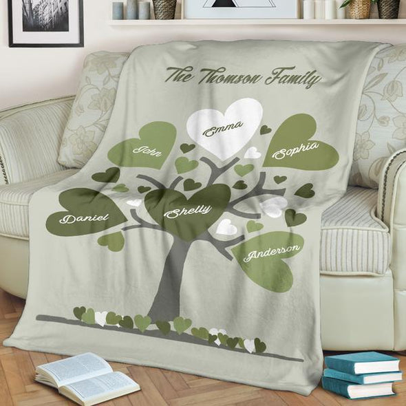 CUSTOMIZED FAMILY TREE BLANKET