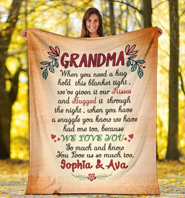 Grandma Quote Personalized Blanket