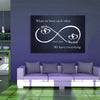 Custom Infinity Love Canvas Wallart