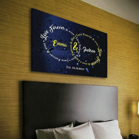 "Love Forever & Ever" Couple Wall Art