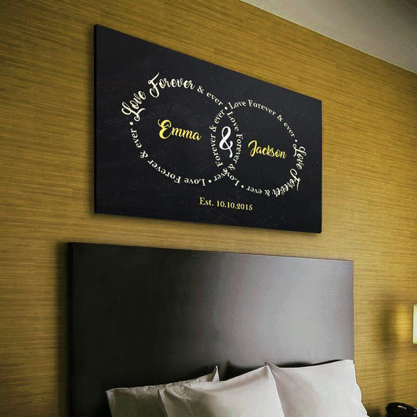 "Love Forever & Ever" Couple Wall Art