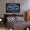 Custom Infinity Love Canvas Wallart