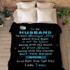 "To My Husband The Most Beautiful Thing" Customized Blanket For Husband