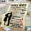 "I Would Give You The Ability To See Yourself Through My Eyes" Customized Blanket For Wife