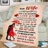 "I Love You For All That You Are" Customized Blanket For Wife