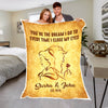 "You Are My Beauty" Premium Personalized Blanket