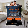 Lovely Personalized Blanket"To My Wife"