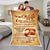 "TO MY WIFE " PERSONALIZED PREMIUM BLANKET