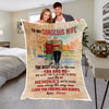 "TO MY GORGEOUS WIFE " PERSONALIZED PREMIUM BLANKET