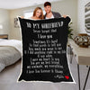 To My Girlfriend Love Personalized Blanket