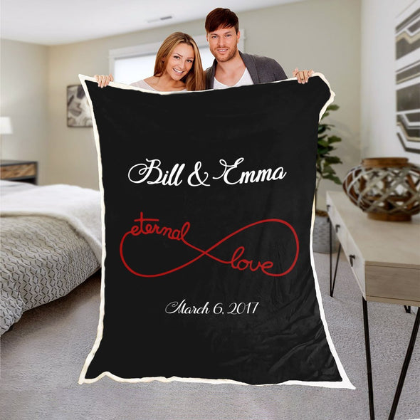 Eternal Love Couples Blanket