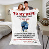 TO MY WIFE PREMIUM PERSONALIZED BLANKET