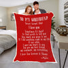 To My Girlfriend Love Personalized Blanket