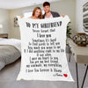 To My Girlfriend Love Personalized Blanket
