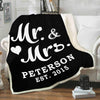 Mr & Mrs Personalized Anniversary Blanket