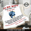 TO MY WIFE PREMIUM PERSONALIZED BLANKET