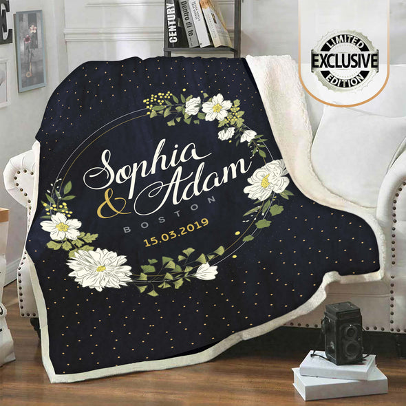 PERSONALIZED BLANKET FOR COUPLES