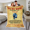 TO MY WIFE PREMIUM PERSONALIZED BLANKET